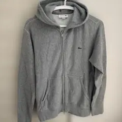 LACOSTE ☆グレー フルジップパーカー ☆メンズUS Sサイズ