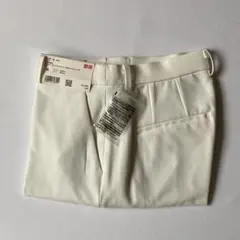 【新品】UNIQLO スマートアンクルパンツ 00 White M