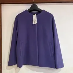 INDIVI ノーカラーコート