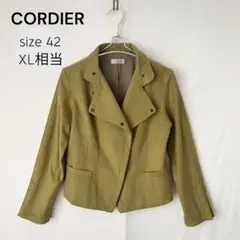 CORDIER テーラードジャケット　コルディア　ショートジャケット　XL相当
