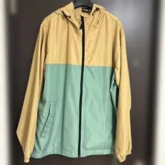 美品　Feel Sky フード付きポジャケット L Lベージュ/ミント長袖