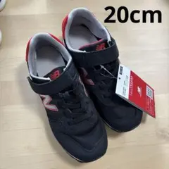 New Balance373 ブラック/レッド スニーカー