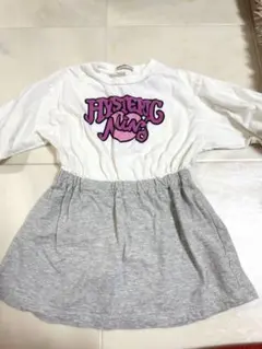 ヒスミニ テディ柄 ワンピース 100