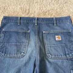 カーハート ダブルニー デニム ペインターパンツ 34×L32 メキシコ製