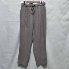 ベージュ ワイドパンツ