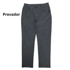 【美品】Provador プロバドール ストレッチパンツ L 千鳥格子 QVCのサムネイル