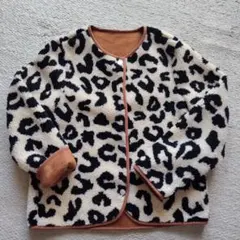 ヒョウ柄 フリースジャケット