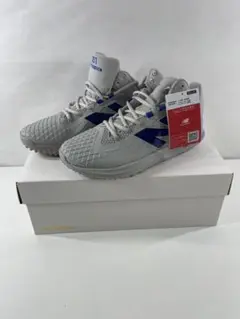 New Balance S01 グレー/ブルー ベースボールシューズ