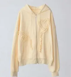idem イデム　heart frill hoodie