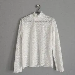 【My Balentin】ホワイト レース 長袖 トップス