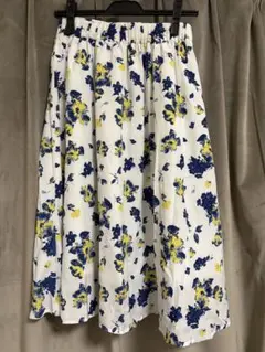 フラワープリント フレアスカート Sサイズ
