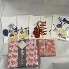 白雪ふきん　白雪友禅はんかち 宮脇綾子　ガーゼハンカチ　セット