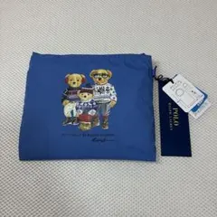 【未使用品】ポロラルフローレン ポロベア ポケッタブル 撥水レインバッグ ブルーのサムネイル