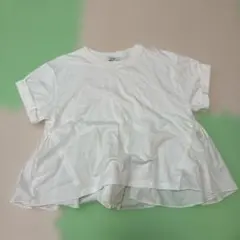CLANE クラネ　フリル　半袖 Tシャツ ホワイト