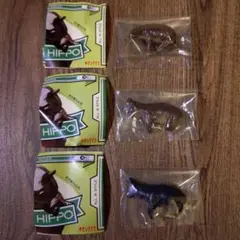 PYGMY HIPPO コビトカバ フィギュア 黒 8 茶 3 4