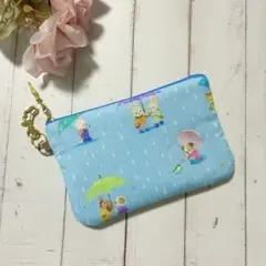 ハンドメイド ミニフラットポーチ ユキエモン バルーンランド 限定