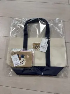 フェイラー ワッペントートバッグ 新品未使用 アイボリー×ネイビー(WEB限定)