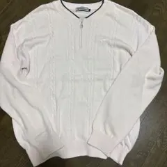 TOUR STAGE ピンク セーター ハーフジッパー付き