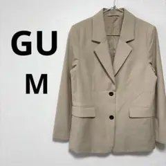 GU ジーユー レディース テーラードジャケット ベージュ 薄手 オフィス M