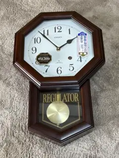 ★アンティーク振り子時計②★ OH済完動品〉鈴木芳太郎時計 装飾両柱型ゼンマイ振り子時計