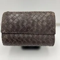 BOTTEGA VENETA 三つ折り財布 ダークブラウン