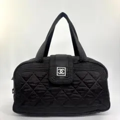 新品同様 シャネル スポーツライン キルティング ミニボストンバッグ ブラックのサムネイル