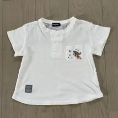 kladskap 恐竜 ロケット 刺繍 Tシャツ　100cmのサムネイル