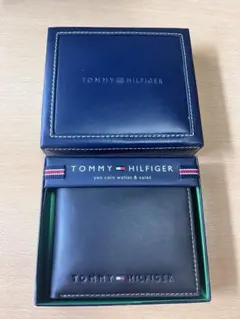 TOMMY HILFIGER 二つ折り財布 ダークブラウン