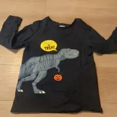 H&M 恐竜骨格 長袖Tシャツ 110-116cm