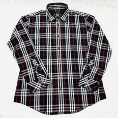 ✨専用出品✨美品✨バーバリーブラックレーベル ミリタリーシャツ ノバチェック 黒 BURBERRY ブラックレーベル シャツ ノバチェック 黒 総柄 バーバリー