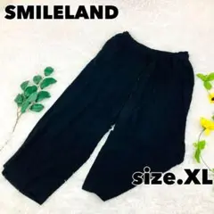 SMILELAND スマイルランド　パンツ　ワイド　ブラック　LLサイズのサムネイル