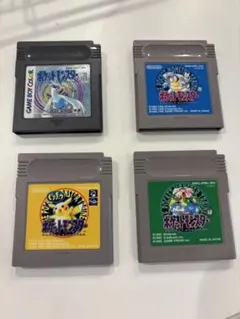 ポケットモンスター ソフト 4本セット【銀、青、緑、ピカチュウ】