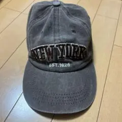 キャップ　グレー　ニューヨーク