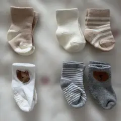 ベビー靴下 6足セット クマ　baby gap