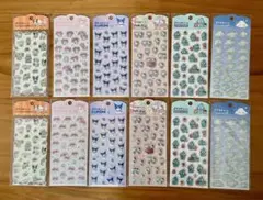 【６種類✖️２セット】サンリオぷくっとシール