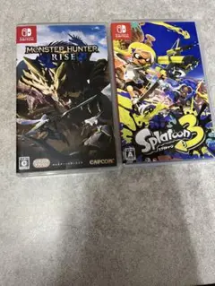 Switch モンスターハンターライズ スプラトゥーン3 ケースのみ