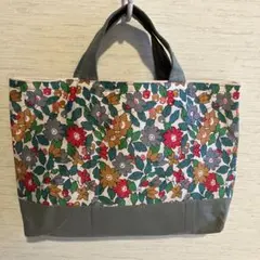 ミニトート　可愛いバック　リバティプリントで