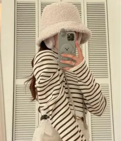 heather パワショルニットプルオーバー　ヘザー