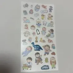 赤ちゃん　男の子　シール交換　おすそ分け