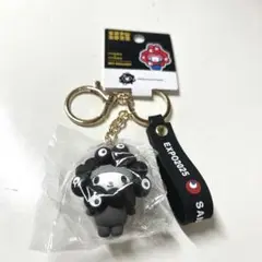 万博 サンリオ ミャクミャク キーホルダー 黒なりきり　マイメロディ