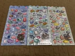 水族館限定　ボンボンドロップシール　3種類