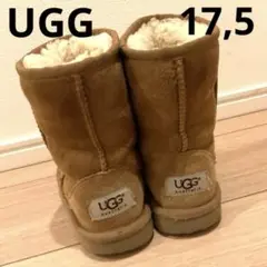 【美品】UGG 17.5 ブラウン キッズ　ムートン　ブーツ