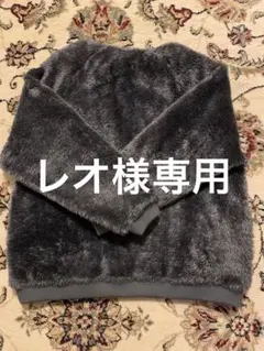 美品Champion グレー ボアフリースクルーネックMサイズ