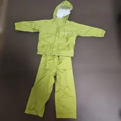 montbell ライムグリーン レインスーツ(上下セット)　100cm