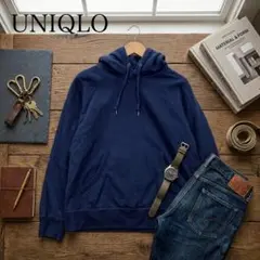 UNIQLO ユニクロ スウェット プルオーバー パーカー ネイビー Lサイズ
