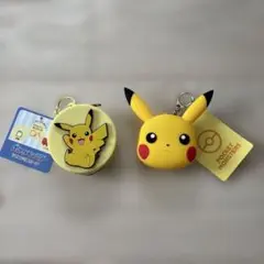 ポケットモンスター　シリコンミニポーチ　ピカチュウ　2点セット
