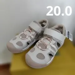 20.0cm　 ムーンスター サンダル　 ベージュ　 メッシュ