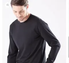 trenta settanta トレンタセッタンタ　クルーネックプルオーバー　黒