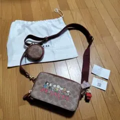 コーチ　スヌーピー　ショルダーバッグ　クロスボディ