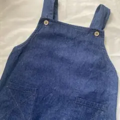 エプロン 150サイズ デニム ブルー 青